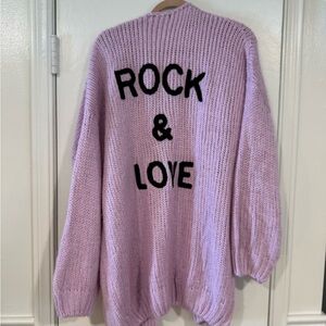 Chic Lavender 'Rock & Love' Cardigan